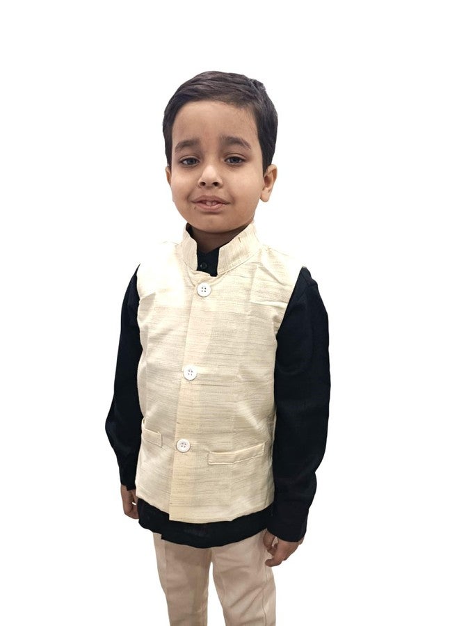 BookMyCostume Nehru & Modi Beige Jacket Patriotic Kids Fancy Dress Costume 7-8 years - Image 4